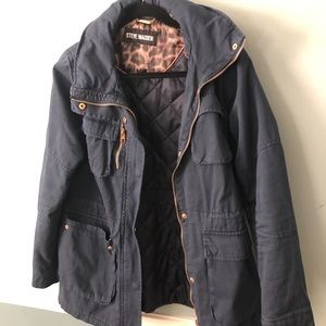 Steve Madden baby blue utility jacket size medium